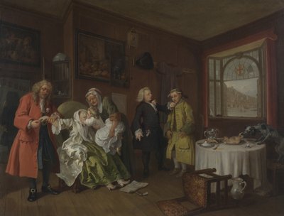 Ekteskap A-la-Mode av William Hogarth