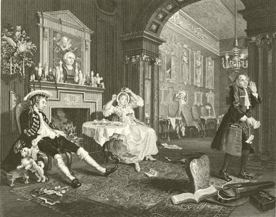 Ekteskap A La Mode av William Hogarth