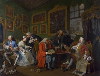 Ekteskap a la Mode: I - The Marriage Settlement, c.1743 av William Hogarth