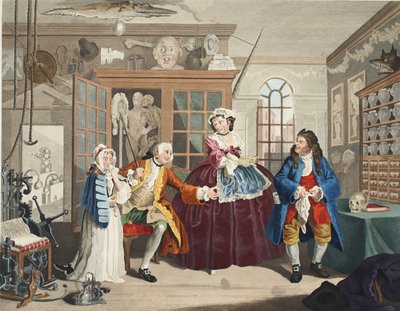 Marriage a la Mode, Plate III, The Inspection, illustrasjon fra 