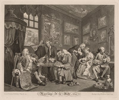 Fasjonabelt bryllup av William Hogarth