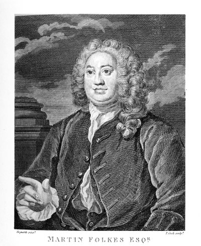 Martin Folkes esq. av William Hogarth av William Hogarth