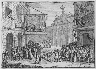 Masquerades and Operas, Burlington Gate, 1724 av William Hogarth