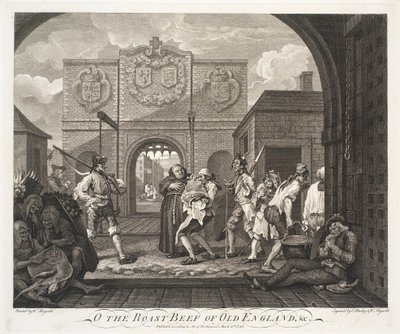 O roastbiff fra Old England av William Hogarth
