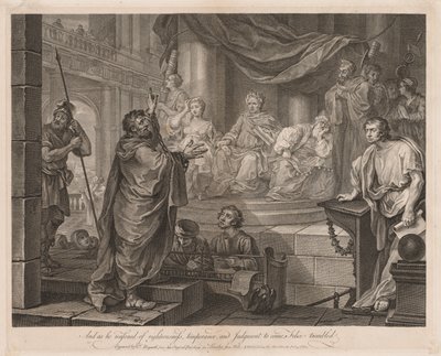 Paul før Félix Large Plate, 1752. av William Hogarth