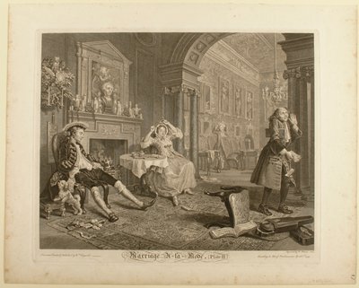 Plate II, fra «Marriage à la Mode» av William Hogarth