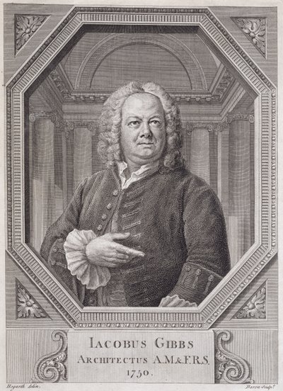 Portrett av James Gibbs (1682-1754) fra 