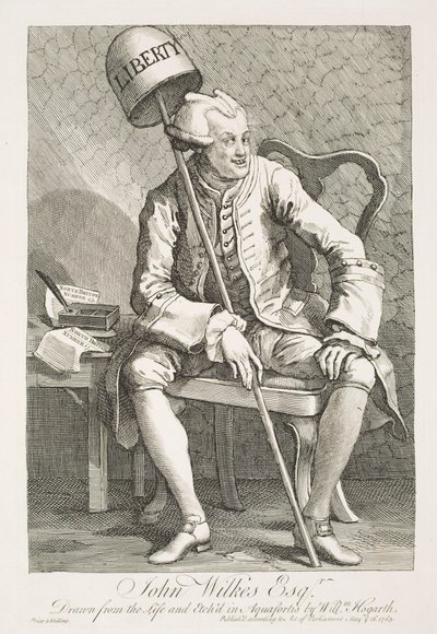 Portrett av John Wilkes, Esquire av William Hogarth