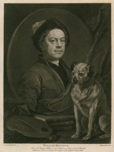 Selvportrett av William Hogarth av William Hogarth