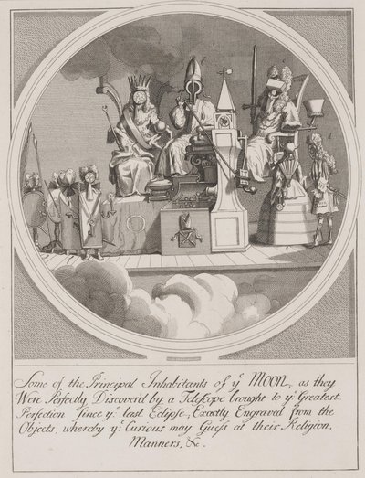 Noen av de viktigste innbyggerne i ye Moon: Royalty, Episcopacy and Law av William Hogarth