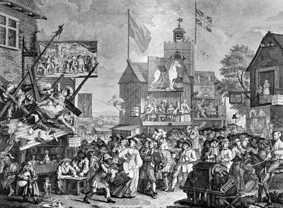 Southwark Fair, 1733. av William Hogarth