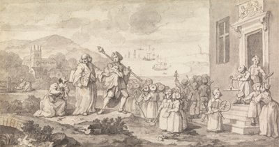 Studie for Foundlings av William Hogarth