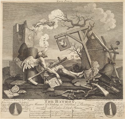 Halestykke, eller The Bathos av William Hogarth