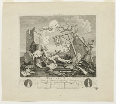 Halestykke, eller Bathos av William Hogarth