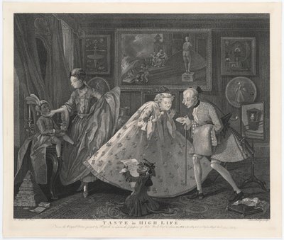 Taste in High Life, gravert av Samuel Phillips, 1808 av William Hogarth