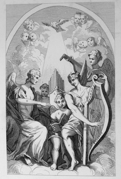 The Alter Piece Of St Clements Danes, Strand av William Hogarth