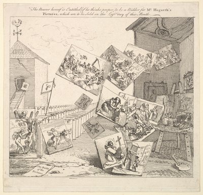Slaget om bildene, 1745. av William Hogarth