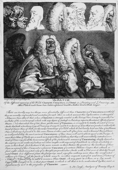 Benken, 1758 av William Hogarth