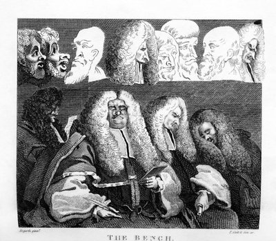 The Bench av William Hogarth av William Hogarth