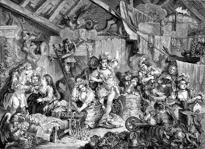 The Company of Strollers av William Hogarth av William Hogarth
