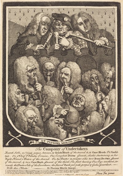 The Company of Undertakers av William Hogarth