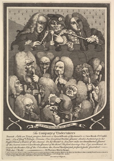 The Company of Undertakers, etter 1736. av William Hogarth