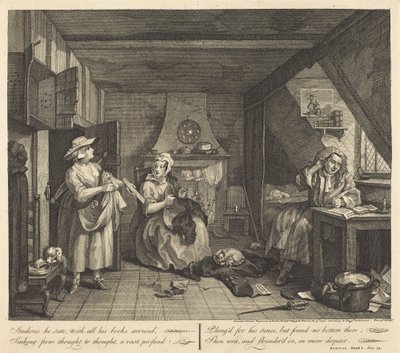 Den nødlidende poeten av William Hogarth