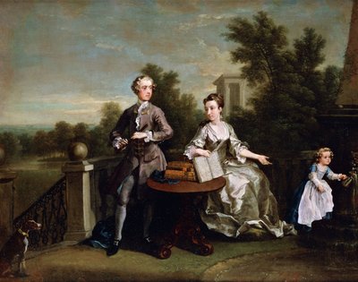 Edwards Hamilton-familien av William Hogarth