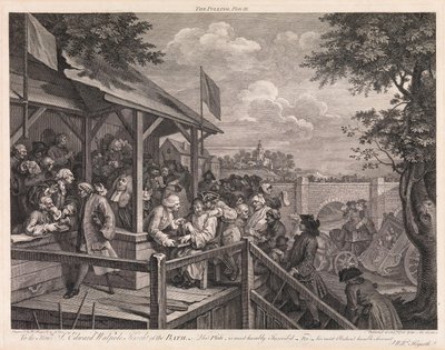 Valget, plansje 3: «Avstemningen» av William Hogarth
