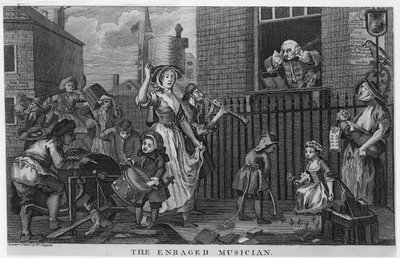 Den rasende musikeren av William Hogarth