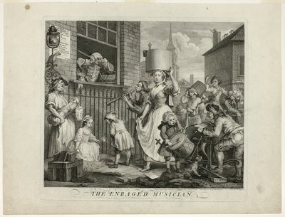 Den rasende musikeren av William Hogarth