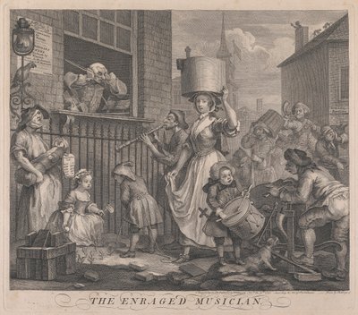 Den rasende musikeren av William Hogarth