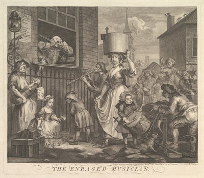 Den rasende musikeren av William Hogarth