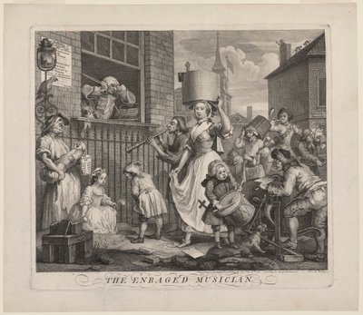Den rasende musikeren av William Hogarth