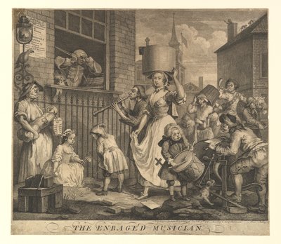 Den rasende musikeren, 30. november 1741. av William Hogarth