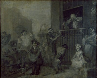 Den rasende musikeren, c1741 av William Hogarth