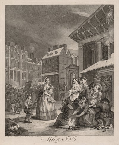 De fire ganger på dagen, 1738. av William Hogarth