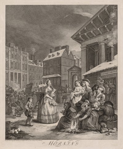 De fire tidene på dagen: Morgen av William Hogarth