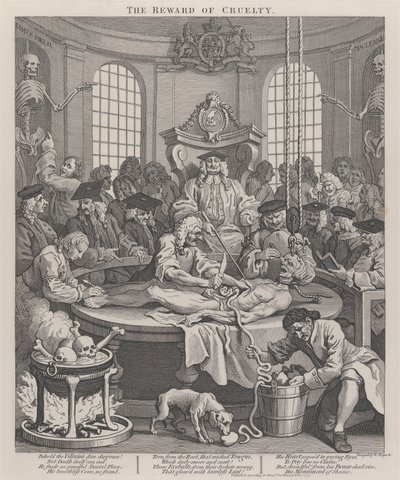 Grusomhetens fjerde stadie: Grusomhetens belønning av William Hogarth