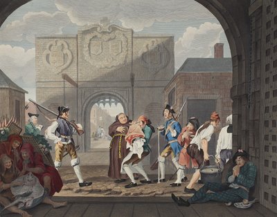The Gate of Calais, eller O The Roast Beef of Old England, illustrasjon fra 
