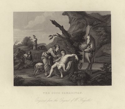 Den barmhjertige samaritan av William Hogarth