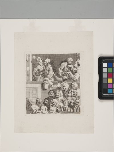 The Laughing Audience (etsing og gravering) av William Hogarth