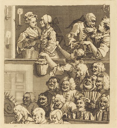 Det leende publikummet av William Hogarth