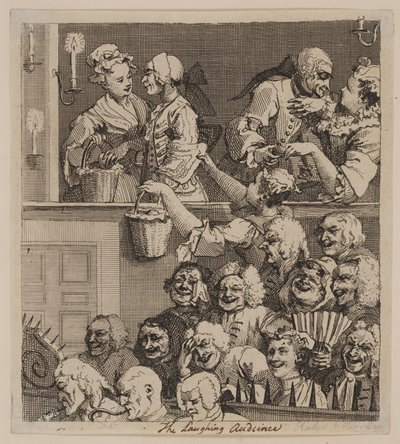 Det leende publikummet av William Hogarth