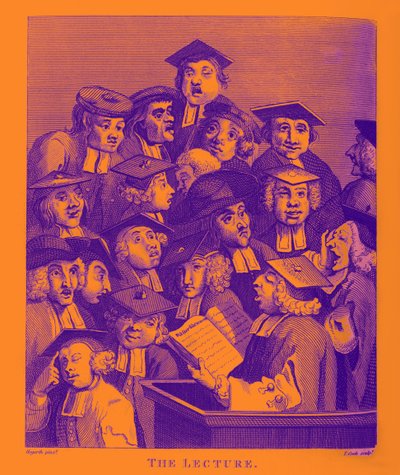 Forelesningen av William Hogarth av William Hogarth