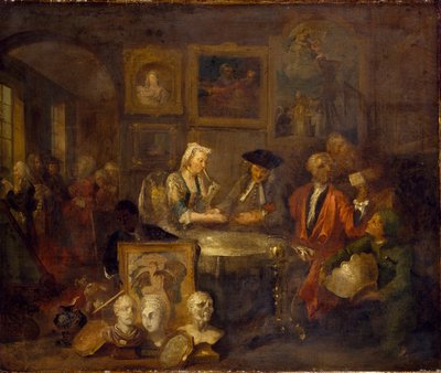 Ekteskapskontrakten, tidlig på 1730-tallet av William Hogarth