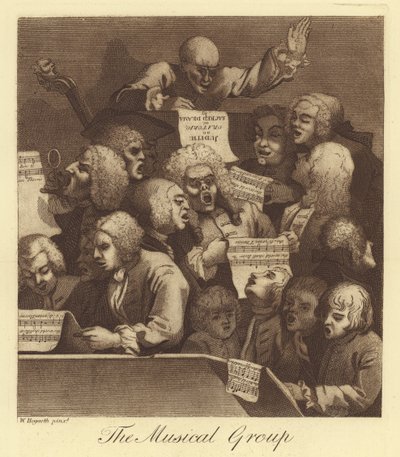 Musikalgruppen av William Hogarth