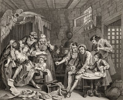 The Prison Scene, plate VII fra 