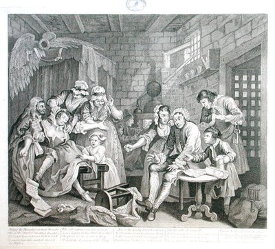 The Rake in Prison, plate VII, fra 