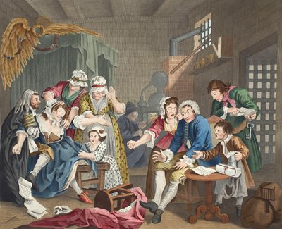 The Rake in Prison, plate VII, fra 